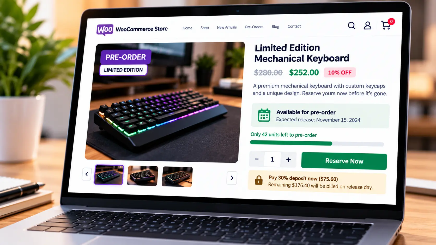 How to set up pre-orders in WooCommerce with deposits